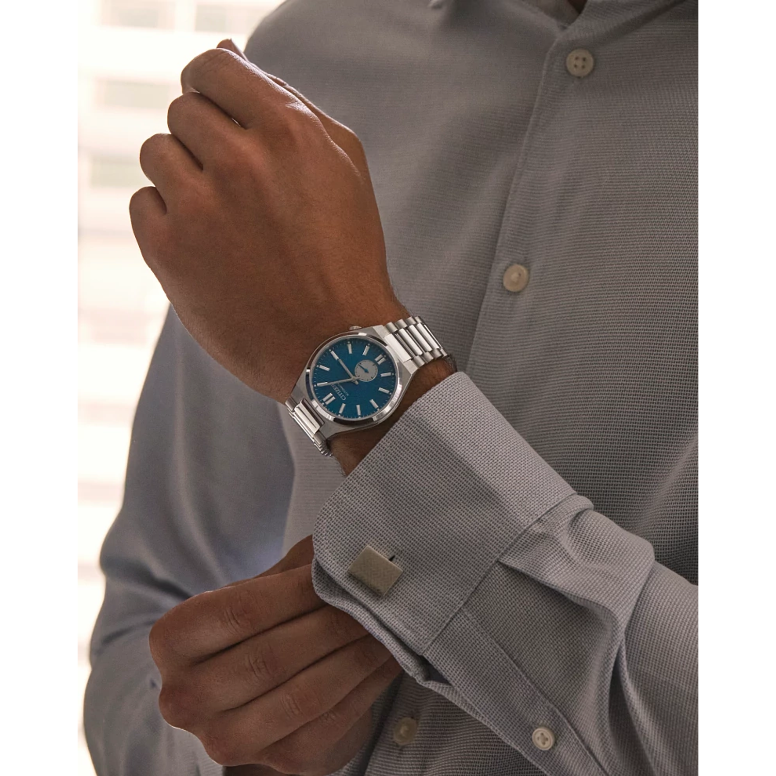 Reloj Citizen Tsuyosa Small seconds con Dial Azul automático caja de 40 MM para caballero | Elegancia Relojería